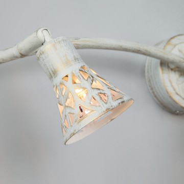 Настенный светильник с регулировкой направления света Eurosvet Alaska 20027/3 белый с золотом (00000073769), 3xGU5.3x50W - миниатюра 2