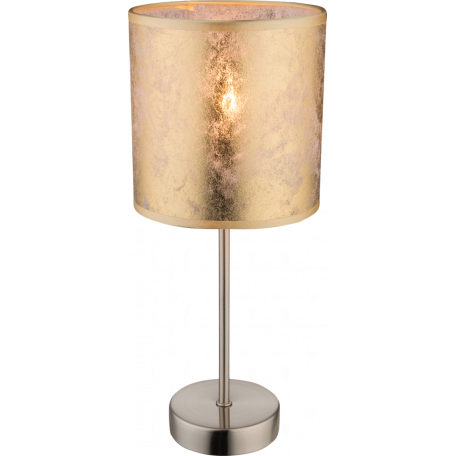 Настольная лампа Globo Amy I 15187T, 1xE14x40W, никель, матовое золото, металл, текстиль с пластиком - миниатюра 2