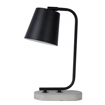 Настольная лампа Lucide Cona 45675/01/30, 1xE27x40W, черный, бетон, металл - миниатюра 2