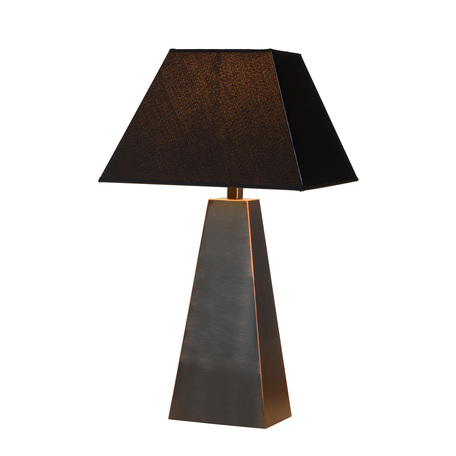Настольная лампа Lucide Yessin 73505/81/97, 1xE27x40W, коричневый, черный, металл, текстиль - миниатюра 1