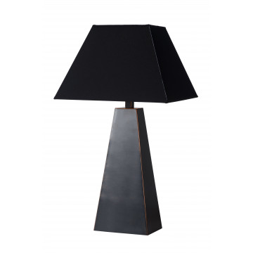 Настольная лампа Lucide Yessin 73505/81/97, 1xE27x40W, коричневый, черный, металл, текстиль - миниатюра 2