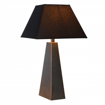 Настольная лампа Lucide Yessin 73505/81/97, 1xE27x40W, коричневый, черный, металл, текстиль - миниатюра 4