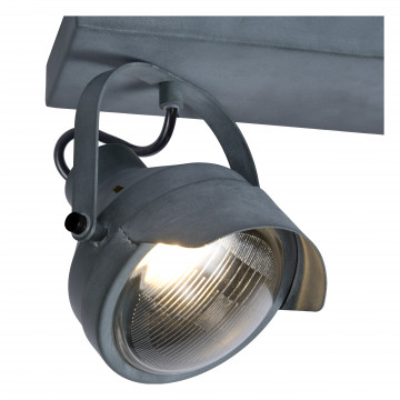 Потолочный светильник с регулировкой направления света Lucide Cicleta 05922/02/36, 2xGU10x35W, серый, металл - миниатюра 4