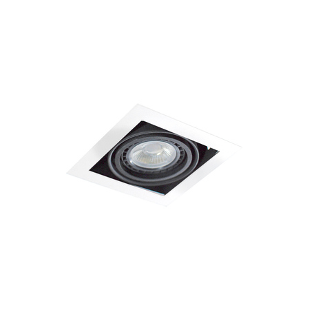 Встраиваемый светильник Azzardo Nova AZ2871, 1xGU10x50W, белый, черный, металл