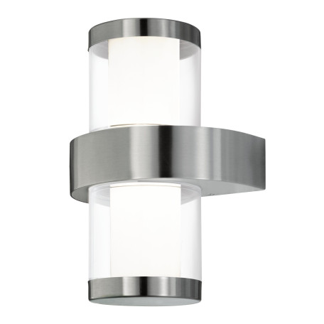 Настенный светодиодный светильник Eglo Beverly 1 94799, IP44, LED 7,4W 3000K 1120lm, сталь, белый, прозрачный, металл, пластик