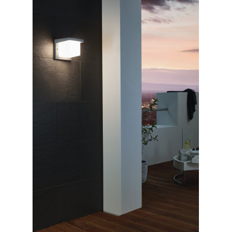 Настенный светодиодный светильник Eglo Desella 1 95097, IP54, LED 10W 3000K 900lm CRI>80, серый, белый, металл, пластик - миниатюра 3