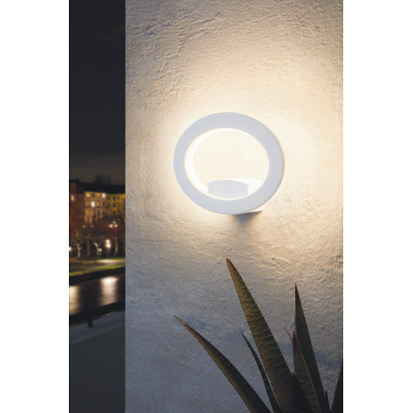 Настенный светодиодный светильник Eglo Emollio 96274, IP44, LED 10W 3000K 1000lm, белый, металл, пластик - миниатюра 2