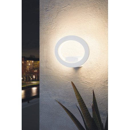 Настенный светодиодный светильник Eglo Emollio 96274, IP44, LED 10W 3000K 1000lm, белый, металл, пластик - миниатюра 3