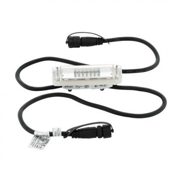 Встраиваемый настенный светодиодный светильник Eglo Pasada 61286, IP44, LED 1,3W 4000K 85lm CRI>80, прозрачный, пластик