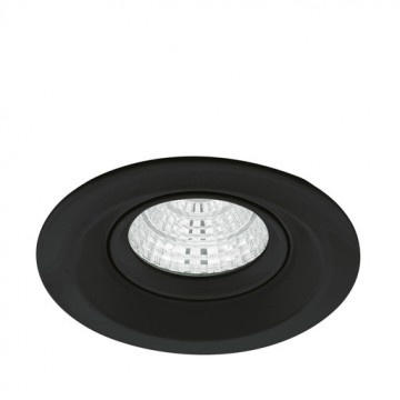 Встраиваемый светодиодный светильник Eglo Talvera P 61551, LED 6W 4000K 440lm CRI>80, черный, металл