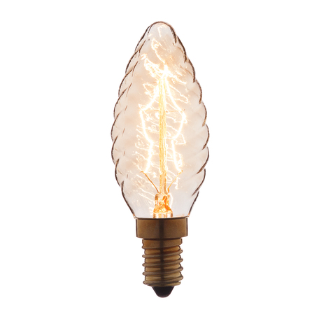 Лампа накаливания Loft It Edison Bulb 3540-LT витая свеча E14 40W 220V, гарантия нет гарантии
