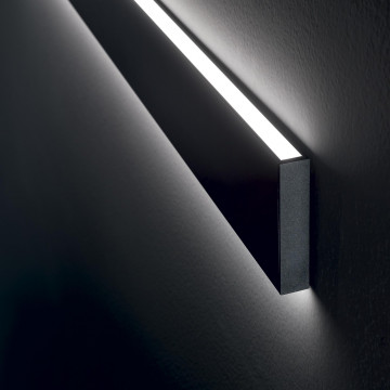 Настенный светодиодный светильник Ideal Lux LINUS AP BK 3000K 242019, LED 34W - миниатюра 2
