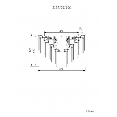 Схема с размерами Stilfort 2157/09/10C