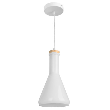 Подвесной светильник Arte Lamp Accento A8114SP-1WH, 1xE14x40W, белый, металл, стекло