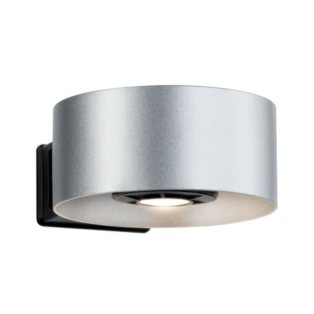 Настенный светодиодный светильник Paulmann Cone 79679, IP44, LED 12W, черный, серебро, металл