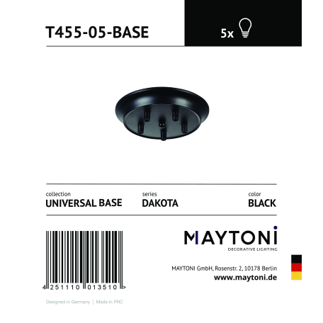 База для светильника Maytoni Dakota T455-05-BASE - миниатюра 3