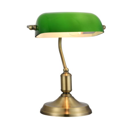 Настольная лампа Maytoni Kiwi Z153-TL-01-BS, 1xE27x40W, бронза, зеленый, металл, стекло - миниатюра 2