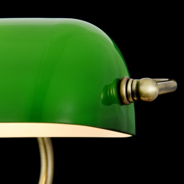 Настольная лампа Maytoni Kiwi Z153-TL-01-BS, 1xE27x40W, бронза, зеленый, металл, стекло - фото 5