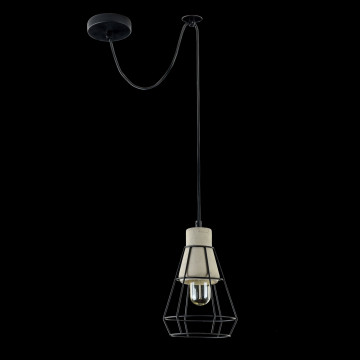 Подвесной светильник Maytoni Gosford T436-PL-01-GR, 1xE27x60W, черный с серым, черный, металл, металл с бетоном, бетон с металлом - миниатюра 2