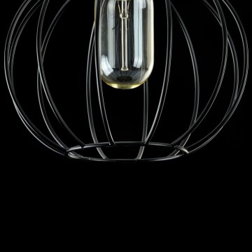 Подвесной светильник Maytoni Monza T443-PL-01-B, 1xE27x40W, черный, металл - фото 6