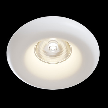 Встраиваемый светильник Maytoni Gyps Modern DL006-1-01-W, 1xGU10x35W, белый, под покраску, гипс - миниатюра 2