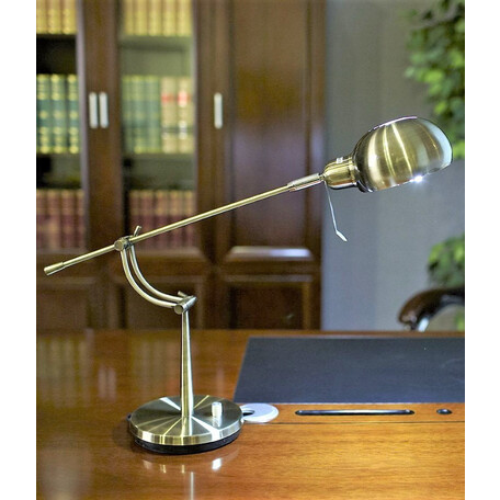 Настольная лампа Lumina Deco Rolf LDT 5560-A MD, 1xE27x40W, бронза, металл - миниатюра 1
