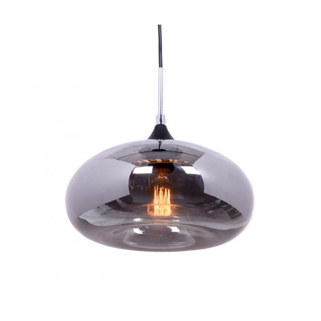 Подвесной светильник Lumina Deco Brosso LDP 6810 GY, 1xE27x40W, черный, дымчатый, металл, стекло