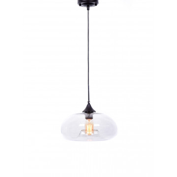 Подвесной светильник Lumina Deco Brosso LDP 6810 PR, 1xE27x40W, черный, прозрачный, металл, стекло - фото 2