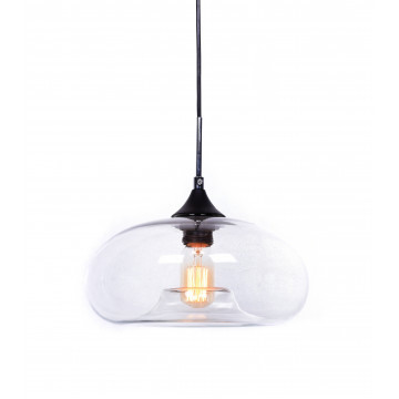 Подвесной светильник Lumina Deco Brosso LDP 6810 PR, 1xE27x40W, черный, прозрачный, металл, стекло - фото 3