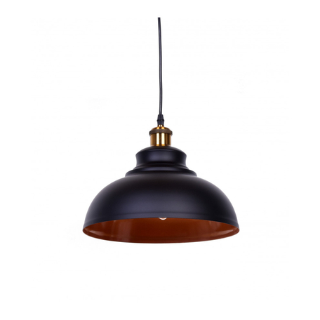 Подвесной светильник Lumina Deco Boggi LDP 6858 BK+BRONZE, 1xE27x40W, черный, черный с бронзой, металл - миниатюра 1