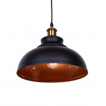 Подвесной светильник Lumina Deco Boggi LDP 6858 BK+BRONZE, 1xE27x40W, черный, черный с бронзой, металл - миниатюра 2