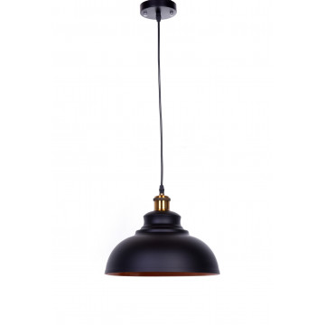 Подвесной светильник Lumina Deco Boggi LDP 6858 BK+BRONZE, 1xE27x40W, черный, черный с бронзой, металл - миниатюра 3