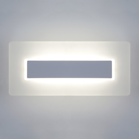 Настенный светодиодный светильник Eurosvet SQUARE 40132/1 LED белый (a040588), LED 12W 4200K 703lm, белый, металл, пластик - миниатюра 1