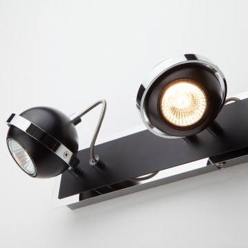 Настенный светильник с регулировкой направления света Eurosvet Coople 20056/3 черный (00000081808), 3xGU10x50W, черный, металл - миниатюра 4
