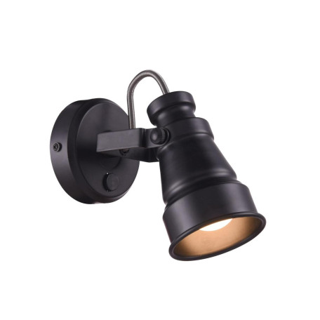 Настенный светильник с регулировкой направления света Citilux Бейкер CL541511, 1xE14x60W, черный, металл