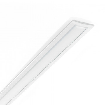 Профиль для светодиодной ленты с рассеивателем Ideal Lux SLOT RECESSED TRIM 12 x 2000 mm WH 203102 (SLOT RECESSED TRIM 12 x 2000 mm WHITE), белый, металл, пластик - фото 2
