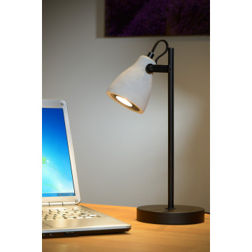 Настольная лампа Lucide Concri-LED 05610/05/30, 1xGU10x5W, черный, серый, металл, бетон - миниатюра 3