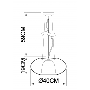 Схема с размерами Arte Lamp A1260SP-1SS
