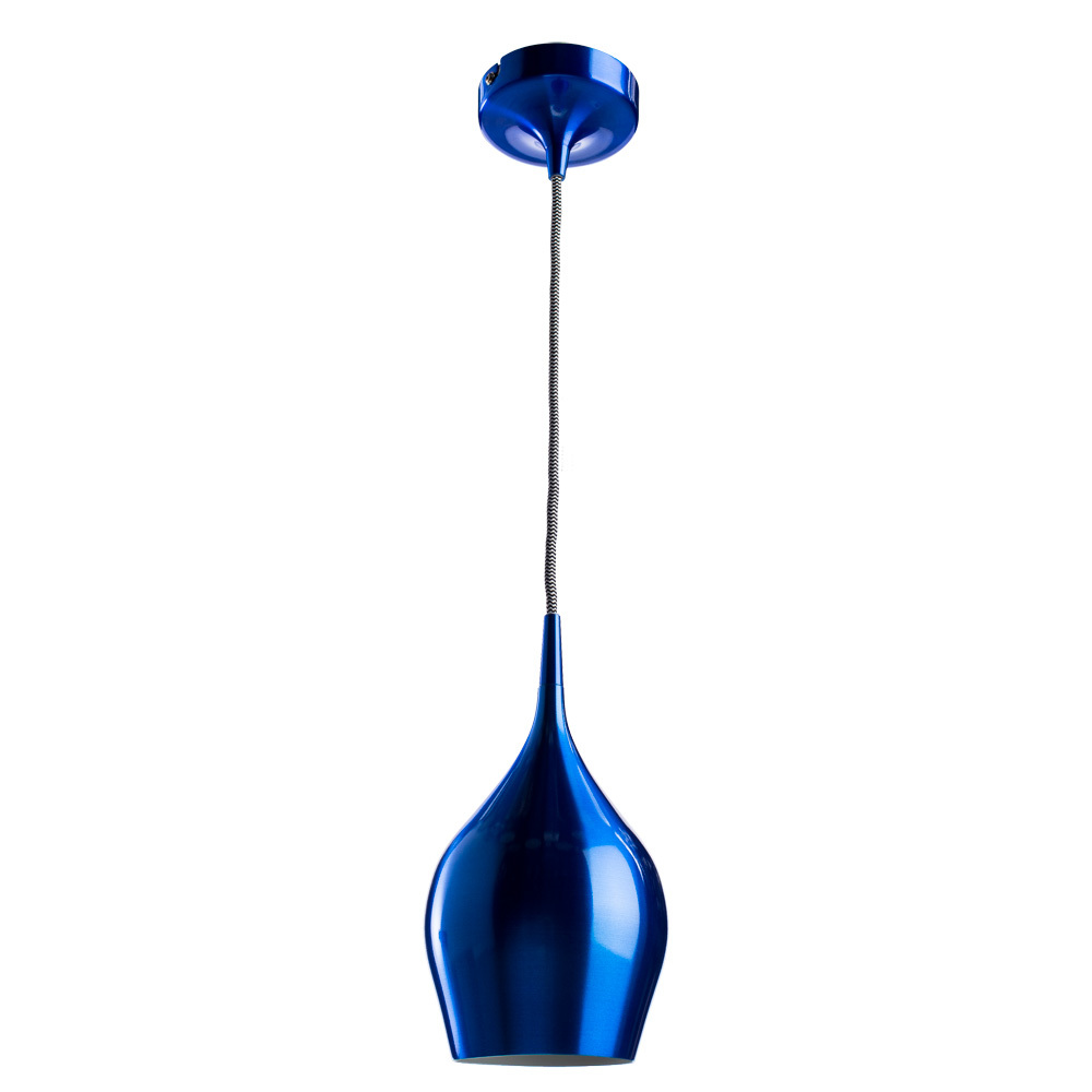 Подвесной светильник Arte Lamp Vibrant A6412SP-1AZ, 1xE14x40W, синий, металл - фото 1