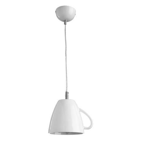Подвесной светильник Arte Lamp Caffetteria A6605SP-1WH, 1xE14x40W, белый, металл, пластик - фото 1