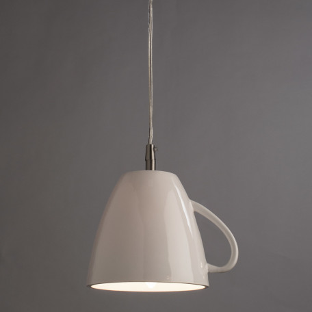Подвесной светильник Arte Lamp Caffetteria A6605SP-1WH, 1xE14x40W, белый, металл, пластик - миниатюра 2