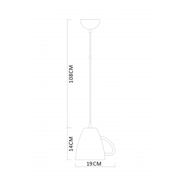 Схема с размерами Arte Lamp A6605SP-1WH