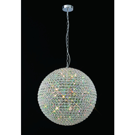 Подвесная люстра Mantra Crystal 4603, хром, прозрачный, металл, хрусталь - миниатюра 1