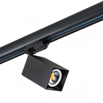 Крепление-адаптер для монтажа светильника на трек Lightstar Asta 594257, черный, металл