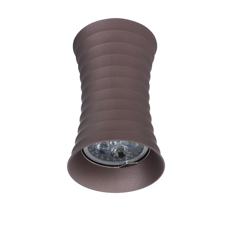 Потолочный светильник Lumina Deco Corbi LDC 8052-A CF (LDC 8052-A SS-D70*H115 COFEE), 1xGU10x35W, коричневый, металл