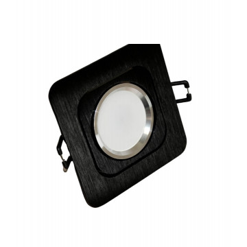 Встраиваемый светильник Lumina Deco Moka LDC 8063-L98 BK (LDC 8063-SS-L98*W98 BK+SL), 1xGU10x35W - миниатюра 2