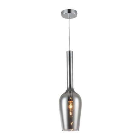 Подвесной светильник Maytoni Lacrima P007-PL-01-N (MOD007-11-N), 1xE14x40W, никель, дымчатый, металл, стекло - миниатюра 2