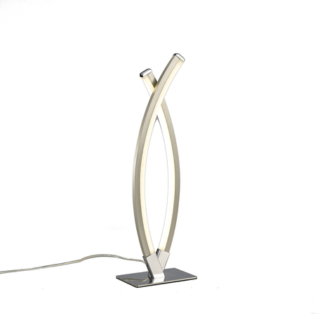 Настольная лампа Mantra Surf 5103, никель, хром, белый с хромом, металл, пластик