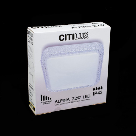 Потолочный светодиодный светильник Citilux Альпина CL718K22, IP43, LED 22W 1500lm - миниатюра 9