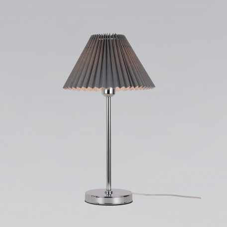 Настольная лампа Eurosvet Peony 01132/1 хром/графит (a059043), 1xE27x40W